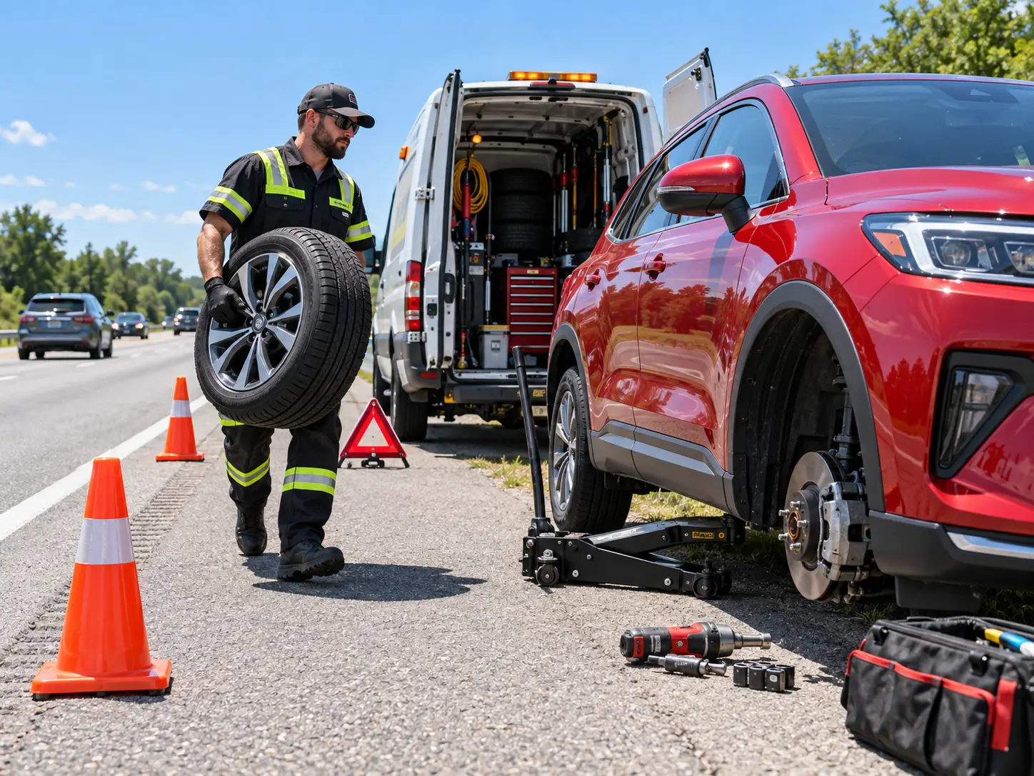 Bahçelievler oto lastik yerinde mobil servis hizmeti