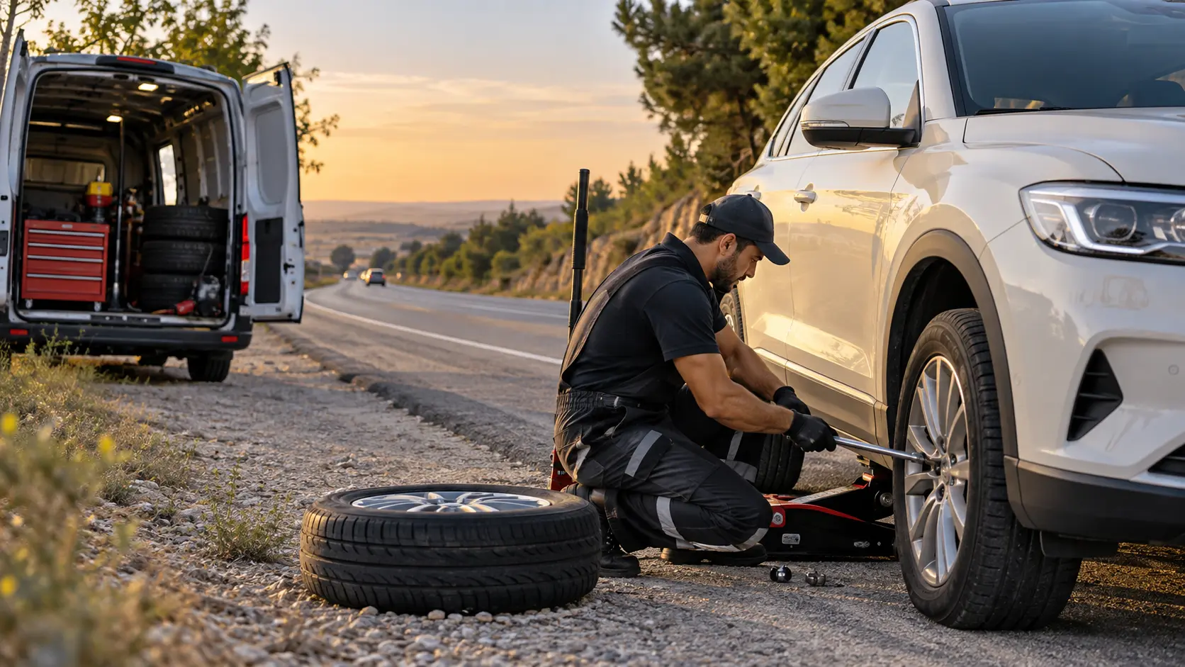 Bakırköy oto lastik yerinde mobil servis hizmeti