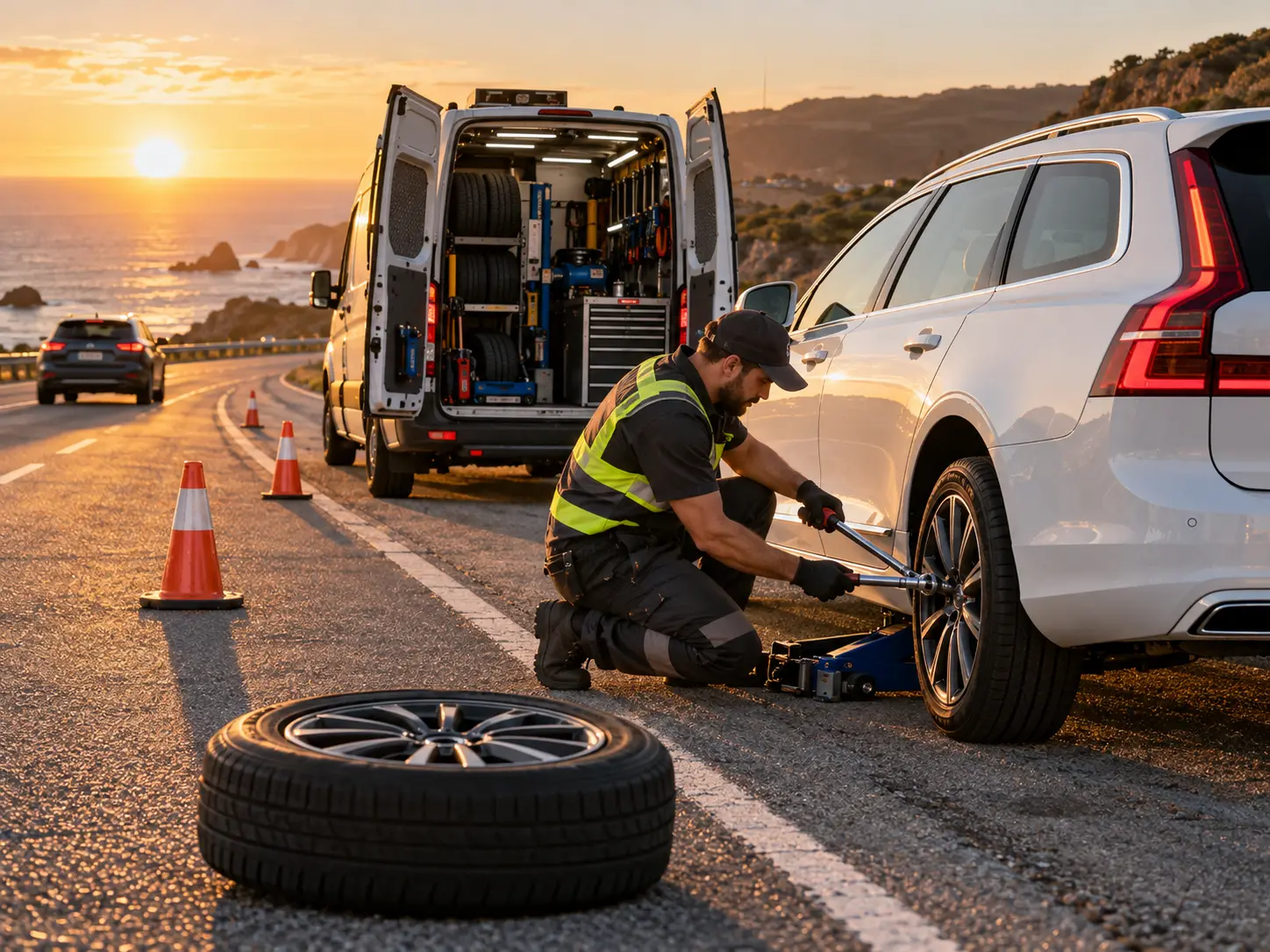 Beşiktaş oto lastik yerinde mobil servis hizmeti