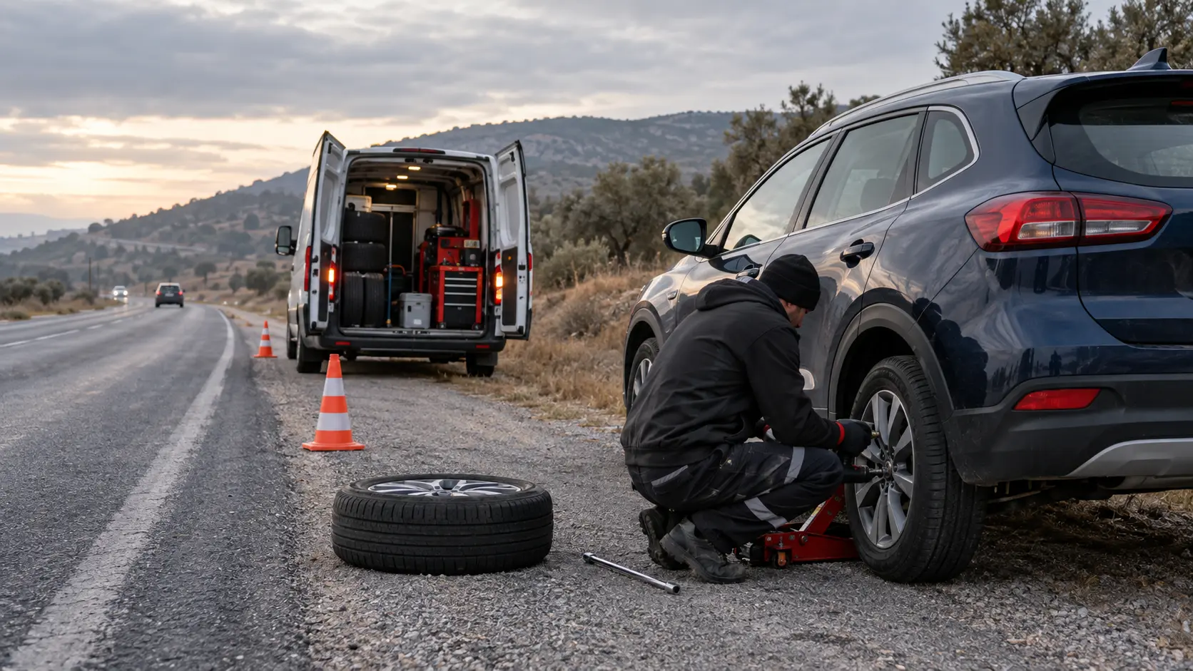 Beylikdüzü oto lastik yerinde mobil servis hizmeti