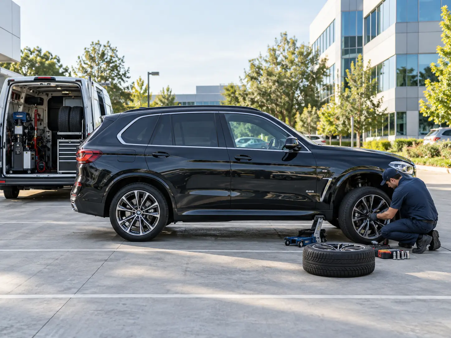 Mobil lastik hizmetleri ve lastik detayları