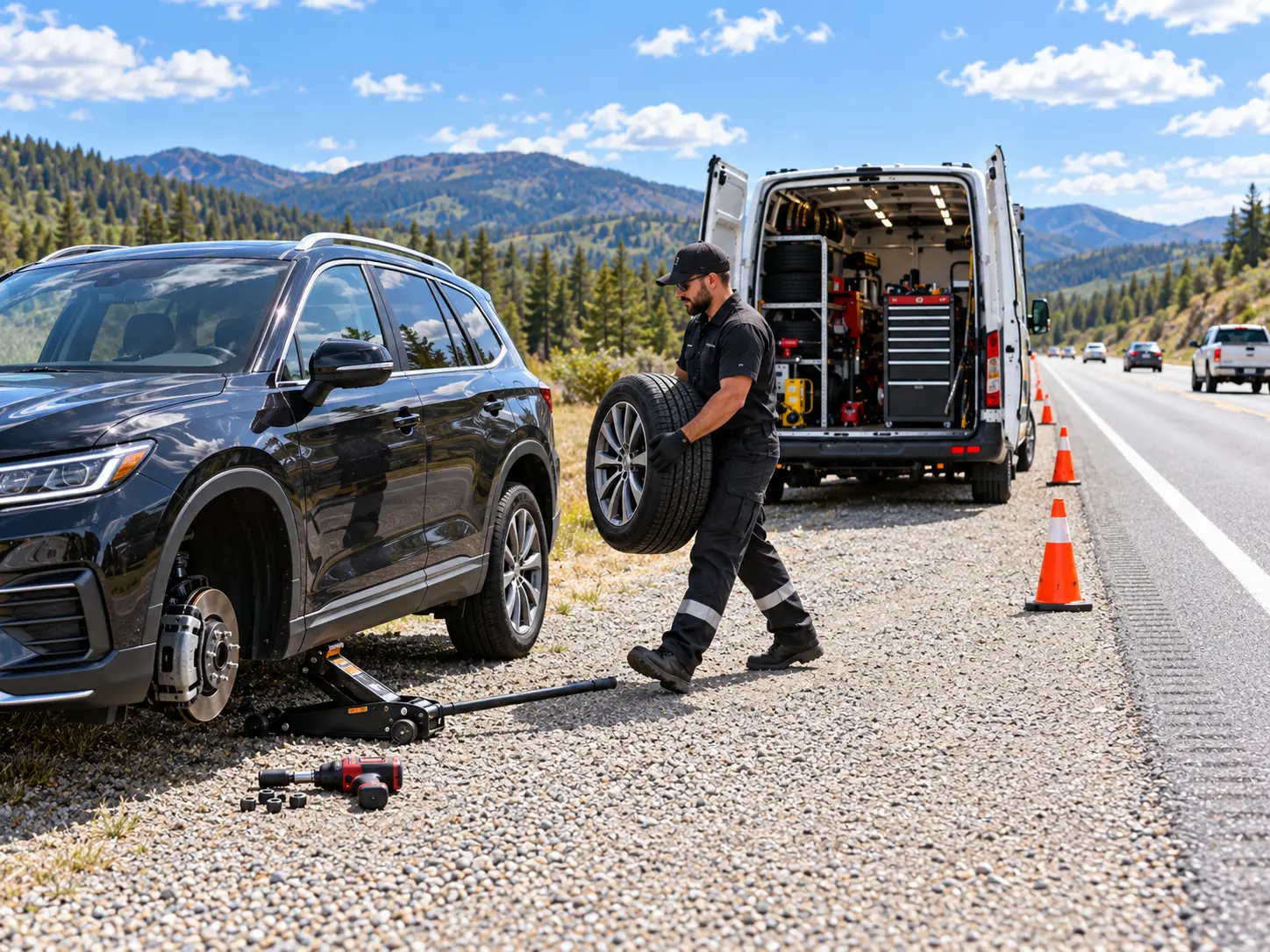 Küçükçekmece oto lastik yerinde mobil servis hizmeti