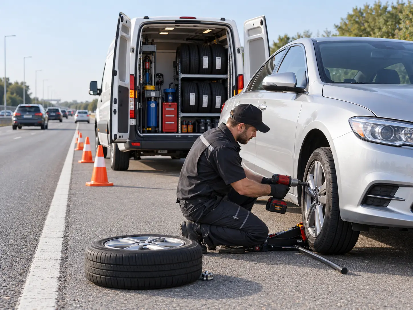 Mobil oto lastik hizmet süreci ve profesyonel lastik desteği