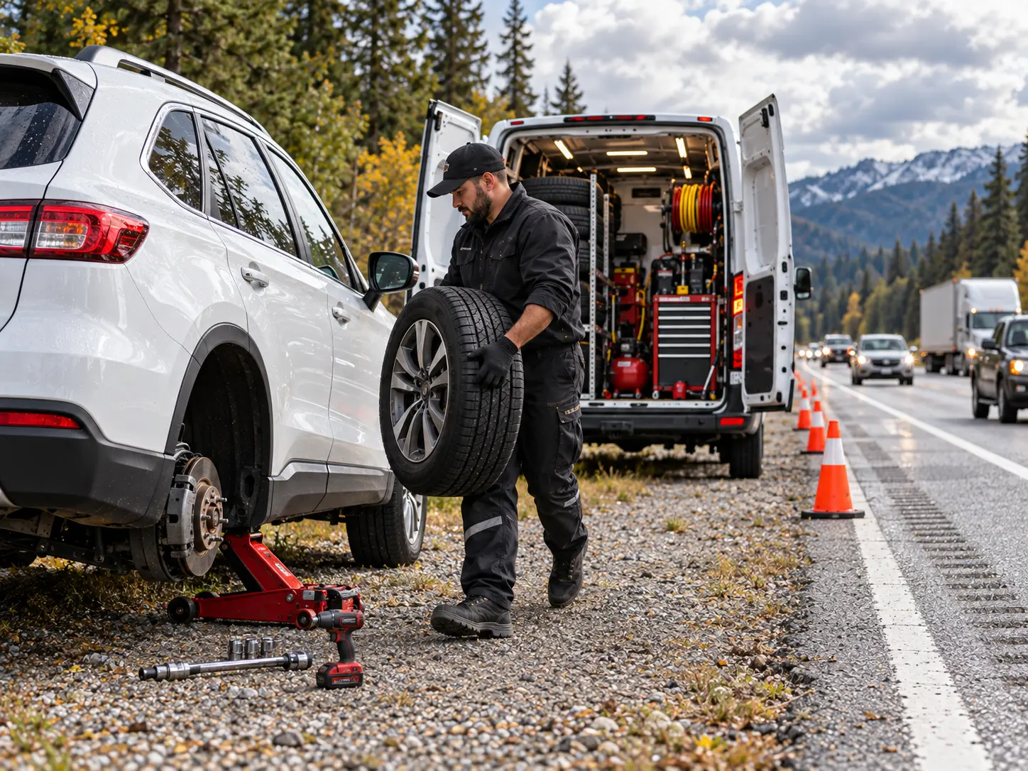 Sarıyer oto lastik yerinde mobil servis hizmeti