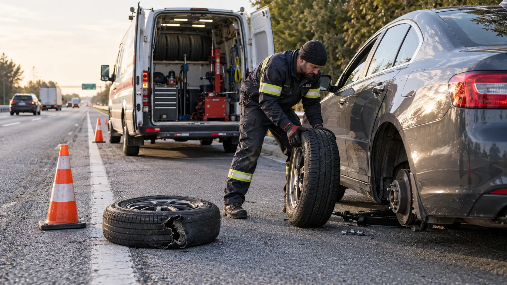 Yerinde lastik tamiri ve profesyonel mobil servis